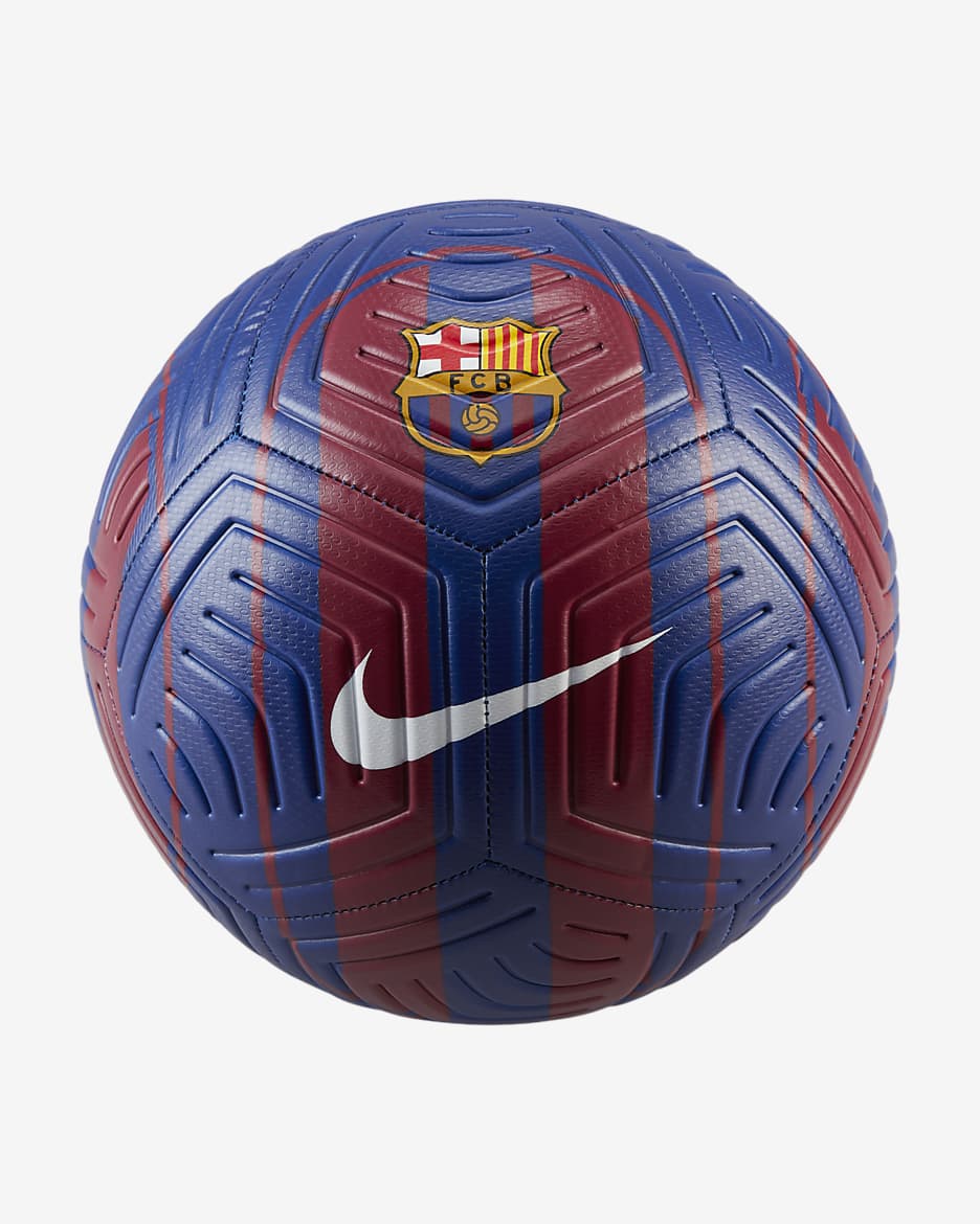 Balón de fútbol FC Barcelona Strike - Azul royal intenso/Rojo noble/Blanco