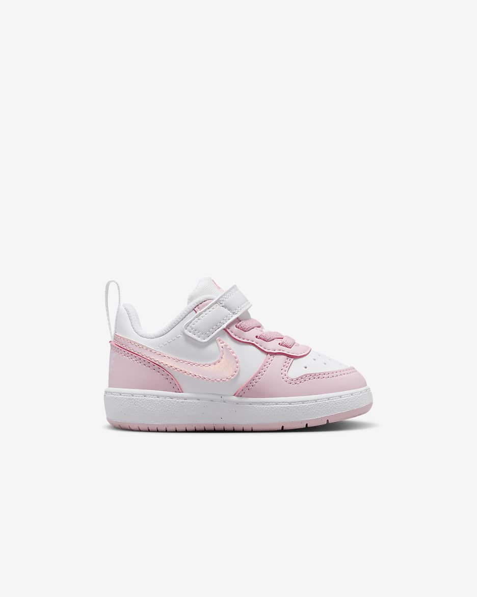 Nike Court Borough Low Recraft cipő babáknak - Fehér/Pink Foam