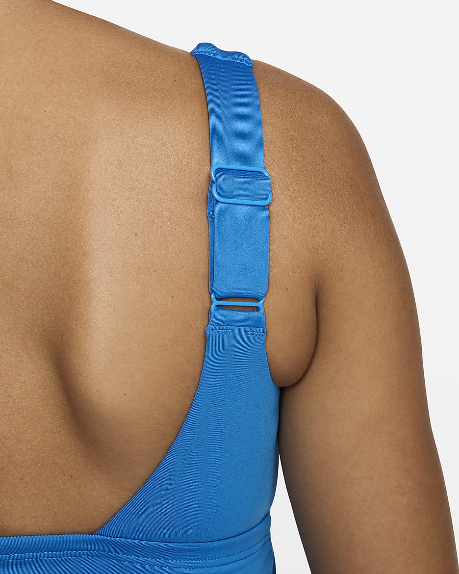 Top de traje de baño para mujer Nike Tankini - Azul foto