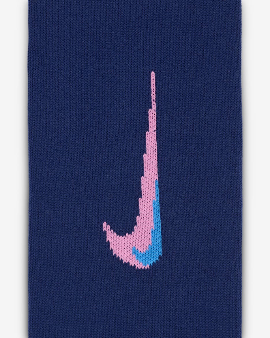 Atlético Madrid 2024/25 Strike Third Nike Football Knee-High Sock - Blue Void/Pink Glow