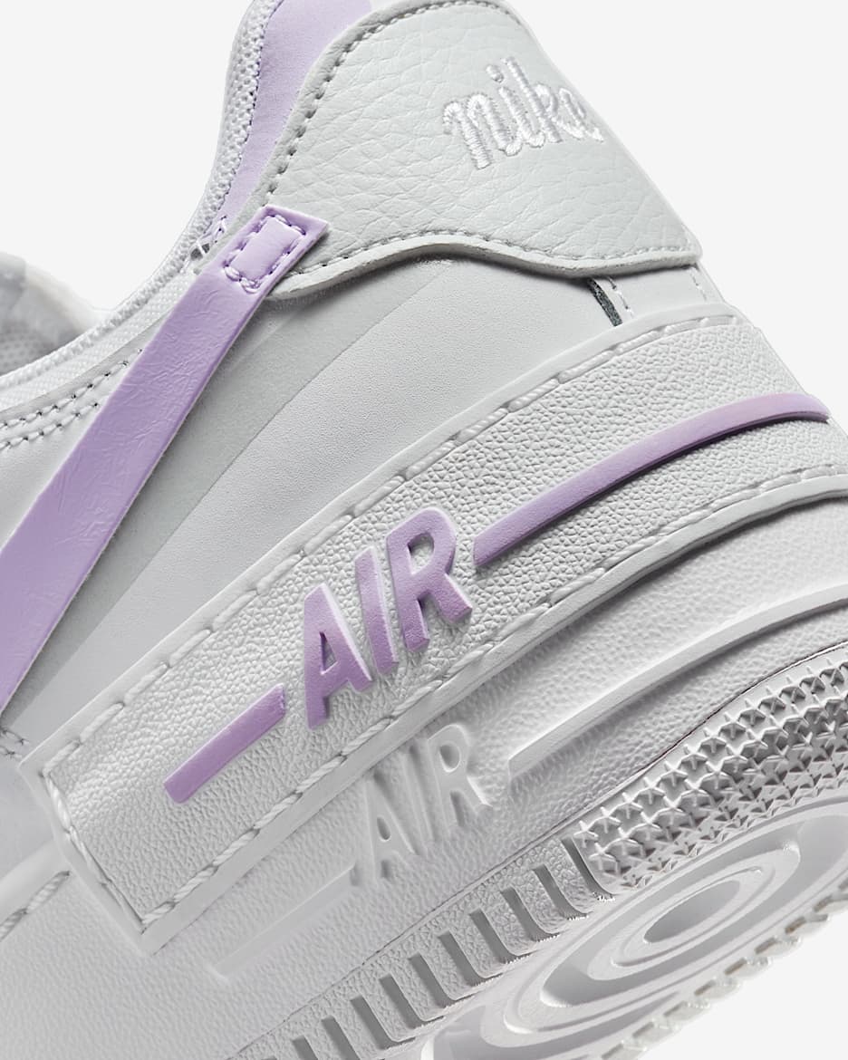 Lila Nike Air Force One Violet Pastel Purple Nike Air Force Shadow