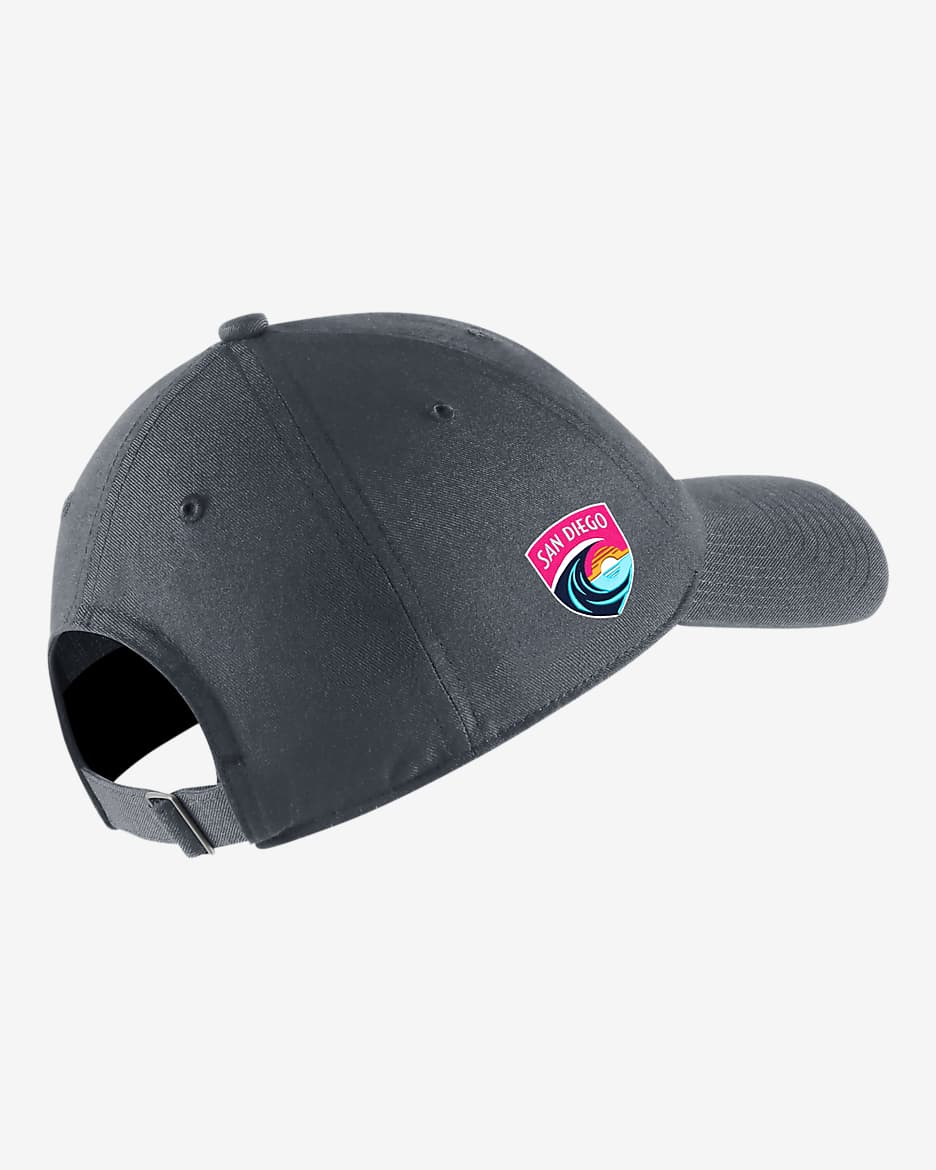 San Diego Wave FC Heritage86 Nike NWSL Soccer Cap - Flint Grey