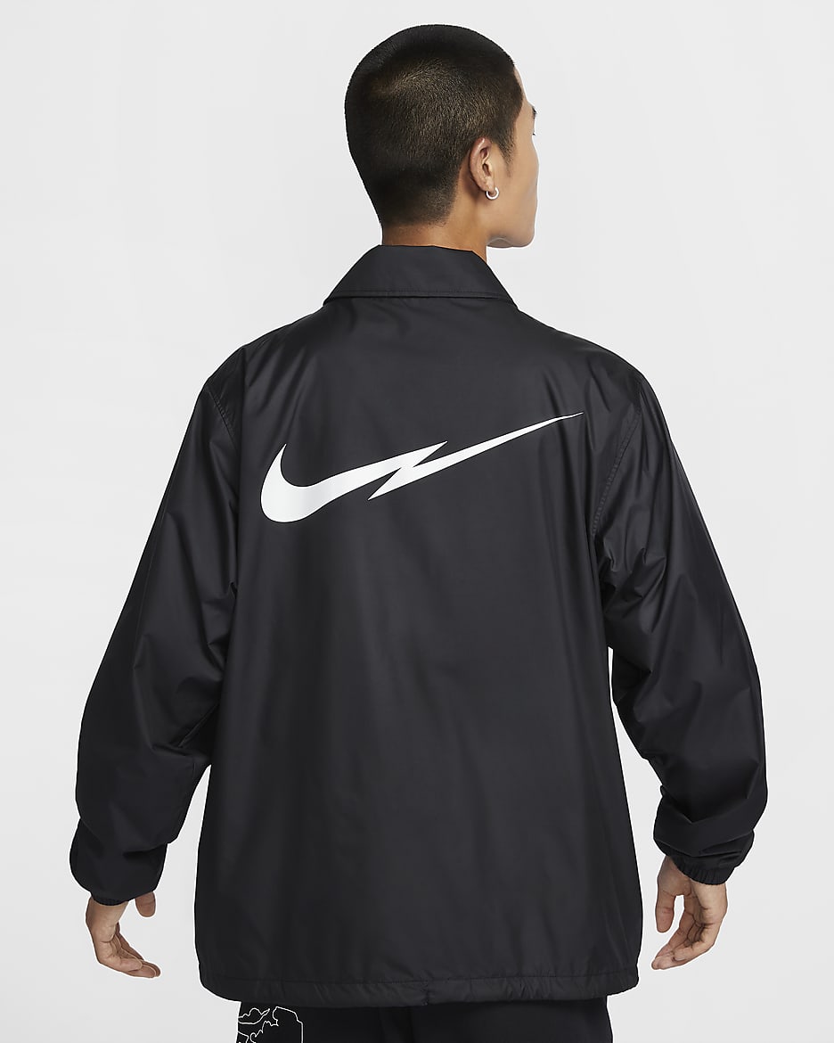 Nike Club Men's Coaching Jacket - Black/White