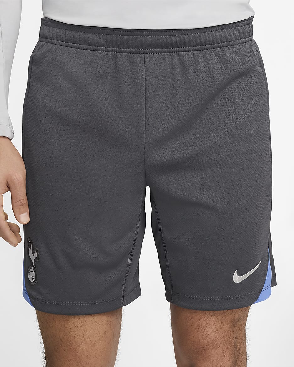 Męskie spodenki piłkarskie z dzianiny Nike Dri-FIT Tottenham Hotspur Strike - Dark Grey/Polar/Grey Fog