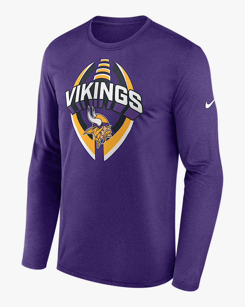 Minnesota Vikings Legend Icon Men's Nike Dri-FIT NFL Long-Sleeve T-Shirt - Purple