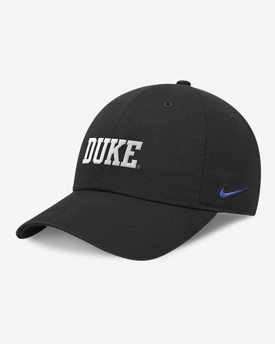 Duke Blue Devils On-Field Club Men's Nike Dri-FIT College Adjustable Hat - Black