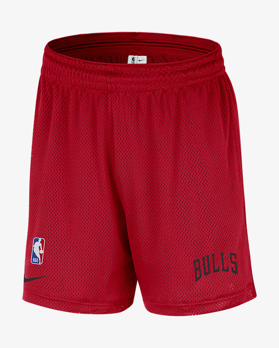 Chicago Bulls Men's Nike NBA Mesh Shorts - University Red