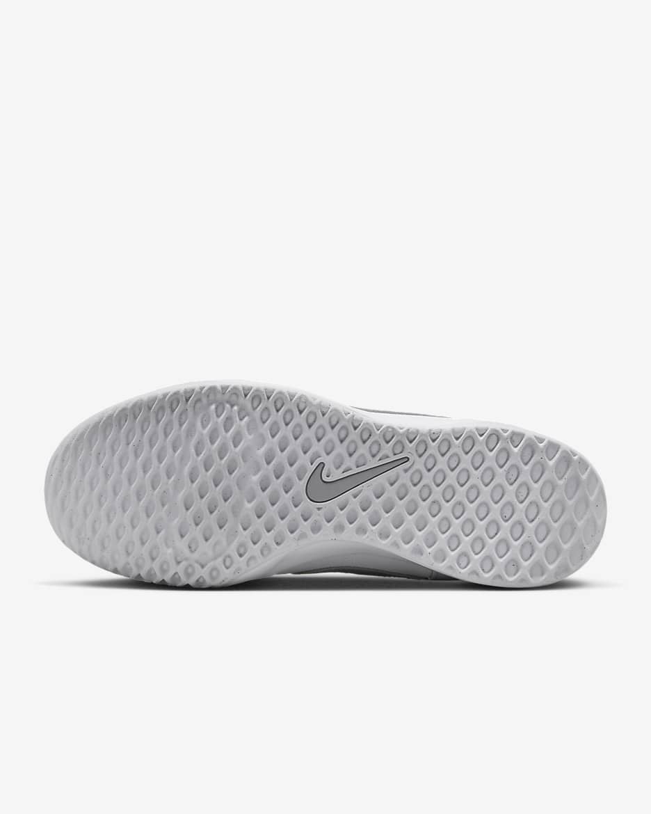 NikeCourt Air Zoom Lite 3 Women's Tennis Shoes - White/Metallic Silver