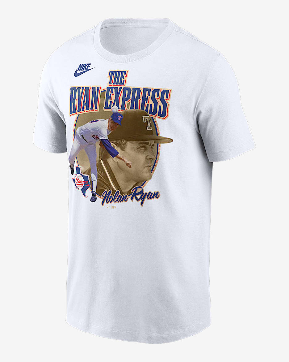 Nolan Ryan Texas Rangers Cooperstown Legends Men's Nike MLB T-Shirt - White