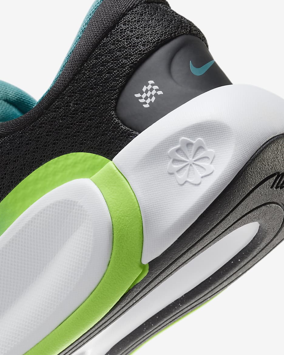 Nike Infinity Flow Older Kids' Running Shoes - Black/Aquamarine/Green Strike/Football Grey