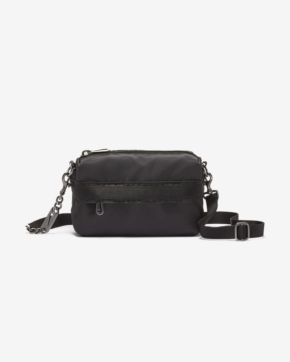 Nike Sportswear Futura Luxe Crossbody-Tasche für Damen (1 l) - Schwarz/Schwarz/Dark Smoke Grey