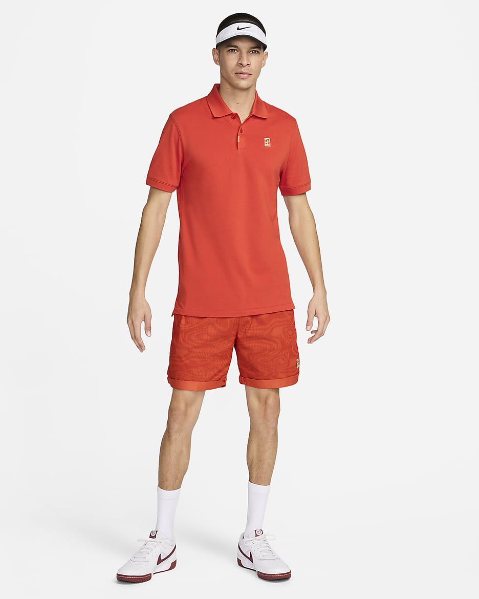 Pánská polokošile The Nike Polo v zeštíhleném střihu - Rust Factor