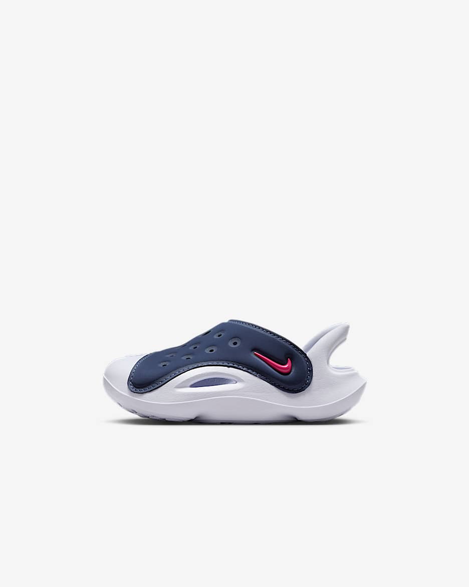 Nike Aqua Swoosh Baby/Toddler Sandals - Midnight Navy/White/Rush Pink