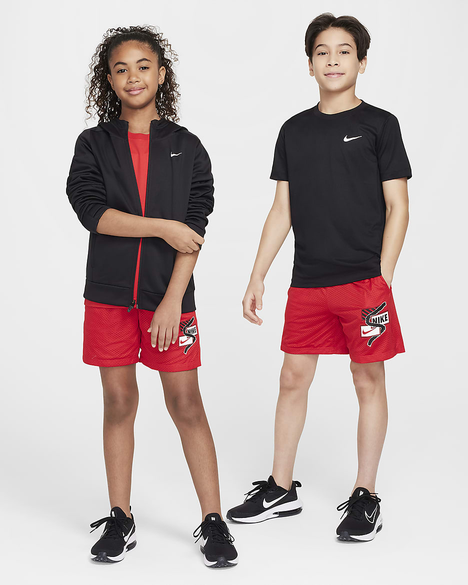 Nike Multi Older Kids' (Boys') Dri-FIT Shorts - University Red