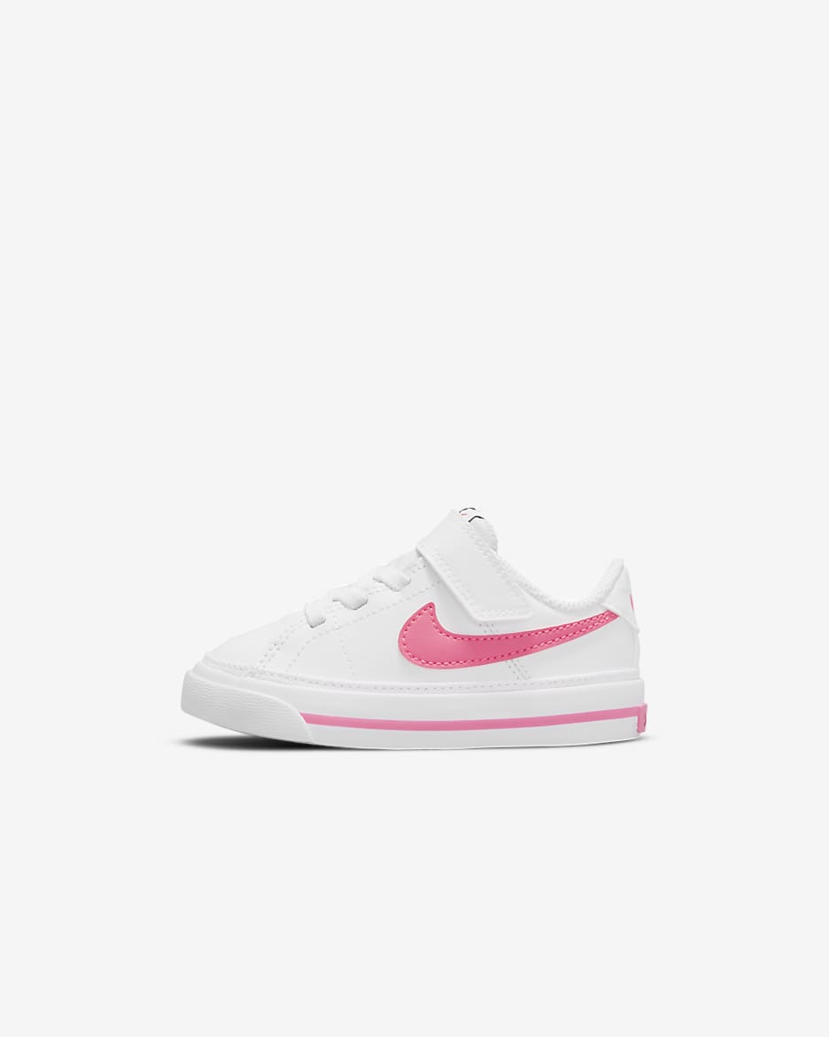 NikeCourt Legacy Baby/Toddler Shoes - White/Hyper Pink