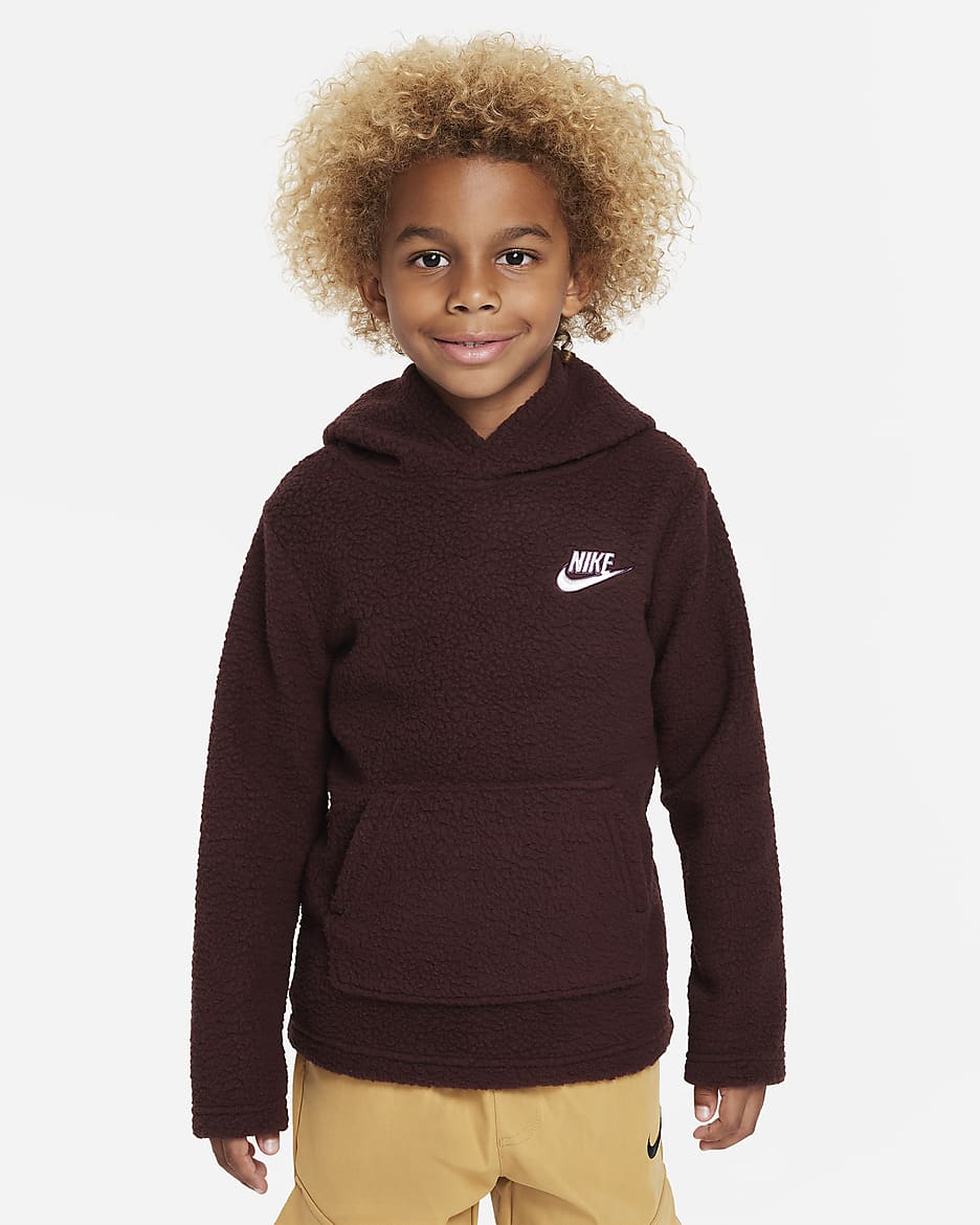 Sudadera con gorro para niño talla pequeña Nike Sportswear
 - Burdeos enérgico