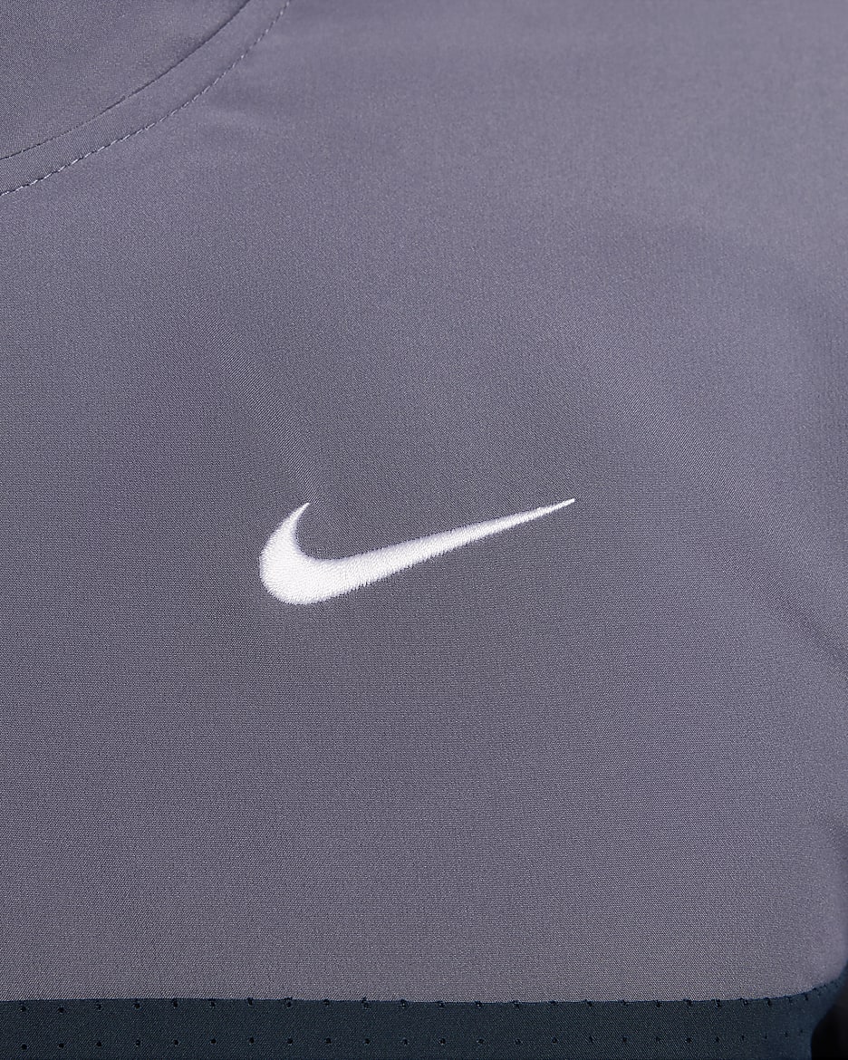 Nike Golf Club Men's Dri-FIT 1/2-Zip Golf Jacket - Armoury Navy/Light Carbon/Aegean Storm/White