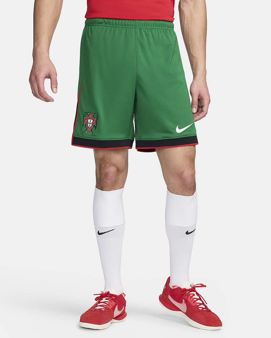 Portugal 2024 Stadium Home Men's Nike Dri-FIT Football Replica Shorts - Pine Green/University Red/Pitch Blue/Sail