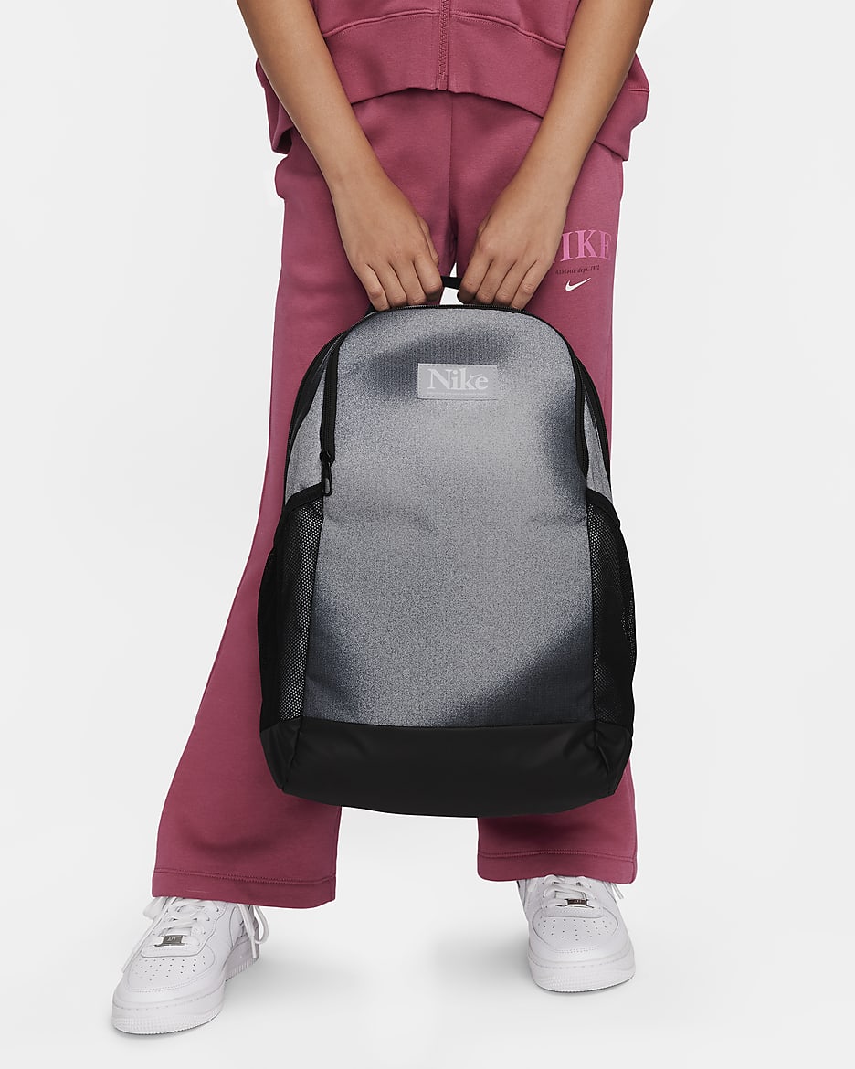 Nike Brasilia Kids' Backpack (18L) - Black/Black/White