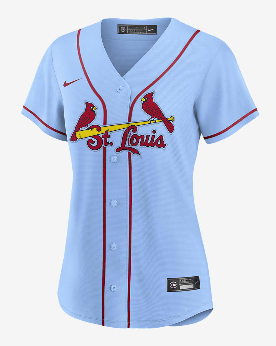 MLB St. Louis Cardinals (Nolan Arenado) Women's Replica Baseball Jersey - Light Blue