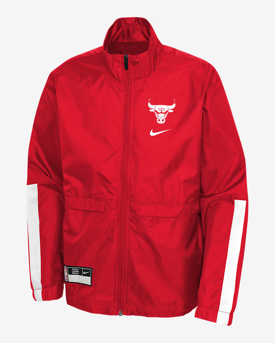 Chicago Bulls Courtside Older Kids' (Boys') Nike NBA Tracksuit - University Red