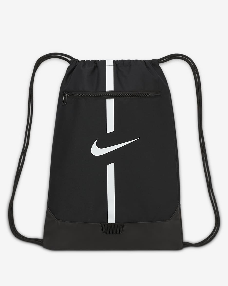 Nike Academy Gymtas voor voetbal (18 liter) - Zwart/Zwart/Wit