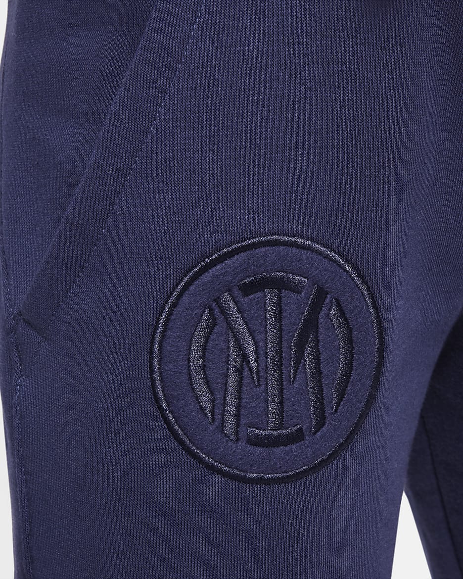 Inter Mailand Club Fleece Third Nike Fußball-Jogger (ältere Kinder, Jungen) - Blackened Blue/University Gold