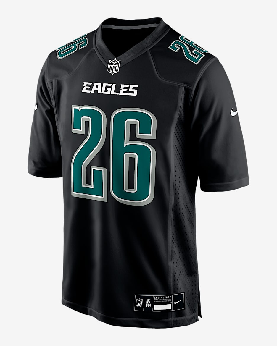 Saquon Barkley Philadelphia Eagles Men's Nike NFL Game Fashion Jersey - Black