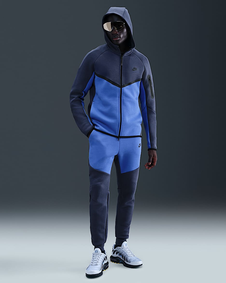 Nike Tech Men's Fleece Joggers - Thunder Blue/Comet Blue/Black