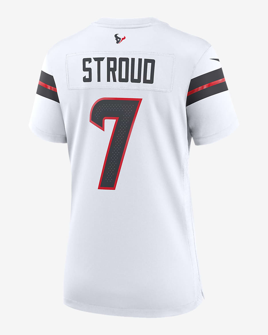 C.J. Jersey de fútbol americano Nike de la NFL Game para mujer Stroud Houston Texans - Blanco