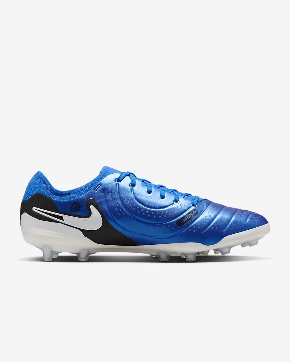 Chuteiras de futebol de perfil baixo para relva artificial Nike Tiempo Legend 10 Pro - Soar/Branco