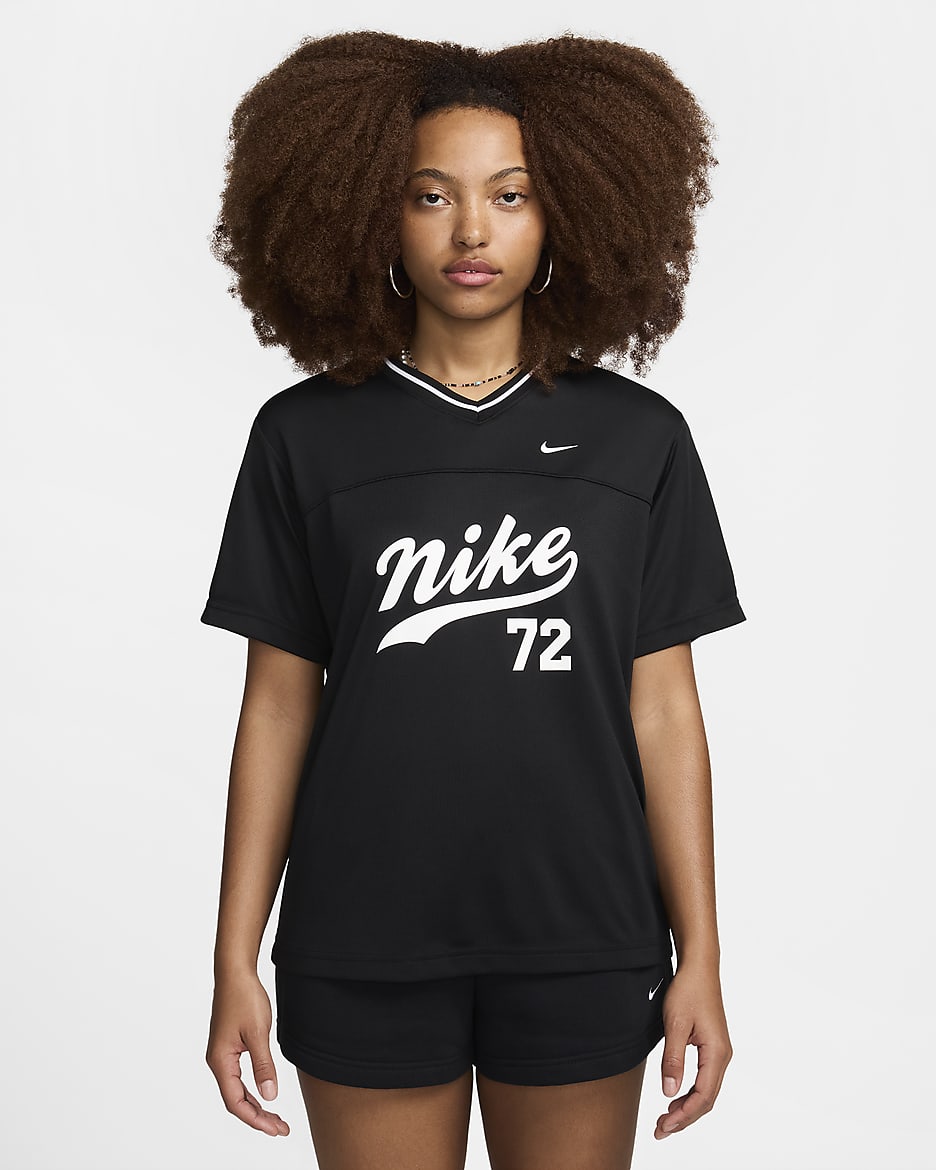 Maglia da football americano Nike Sportswear – Donna - Nero/Nero