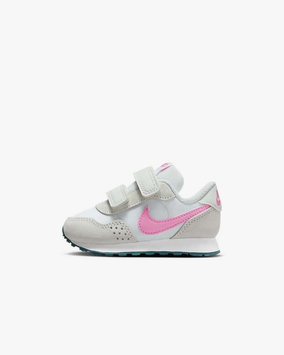 Nike MD Valiant Baby and Toddler Shoe - Summit White/White/Geode Teal/Pink Spell