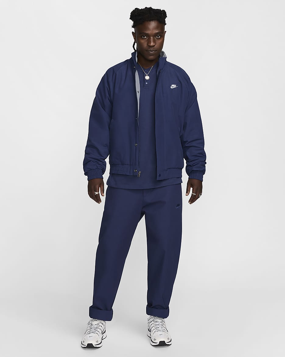 Chamarra para hombre Nike Club Futura - Azul marino medianoche/Blanco