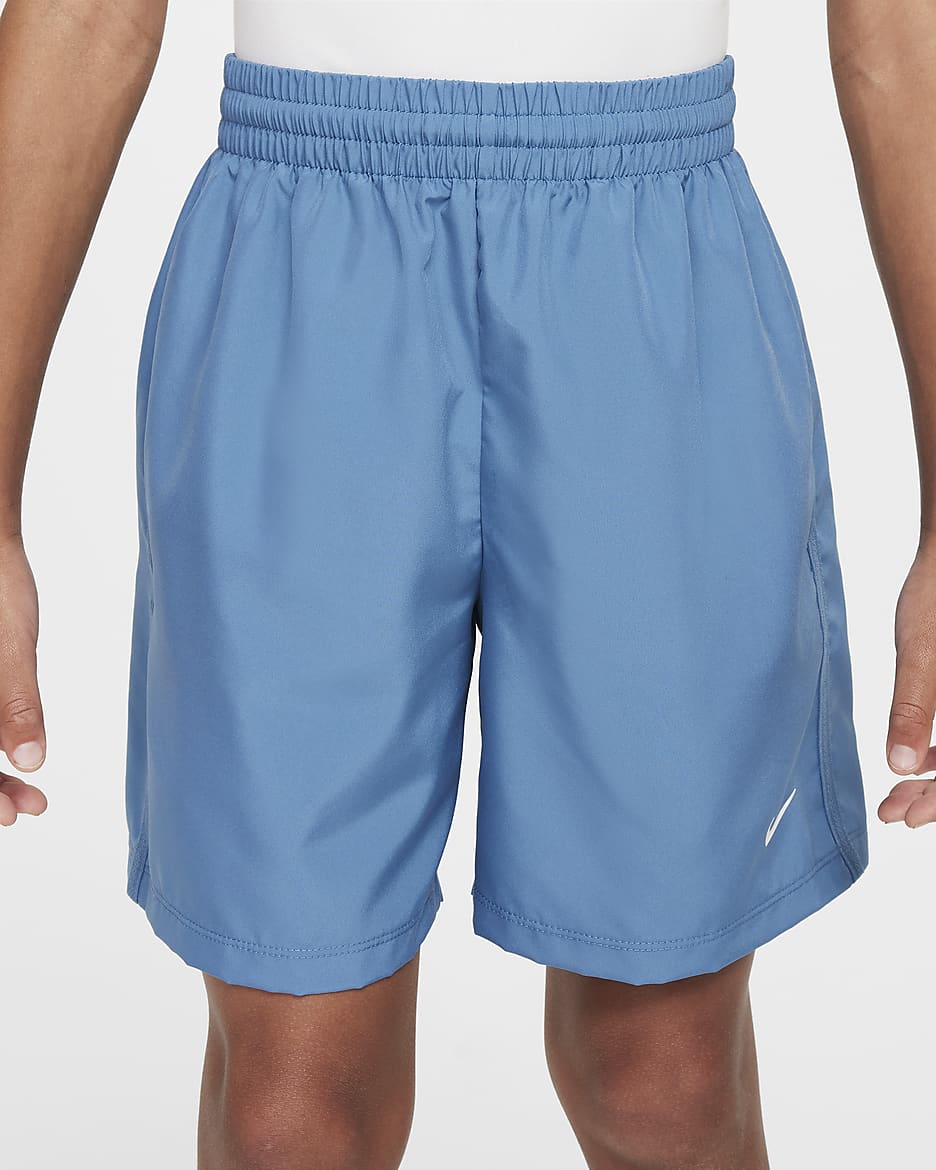 Nike Multi+ Dri-FIT Trainingsshorts für ältere Kinder (Jungen) - Aegean Storm/Weiß