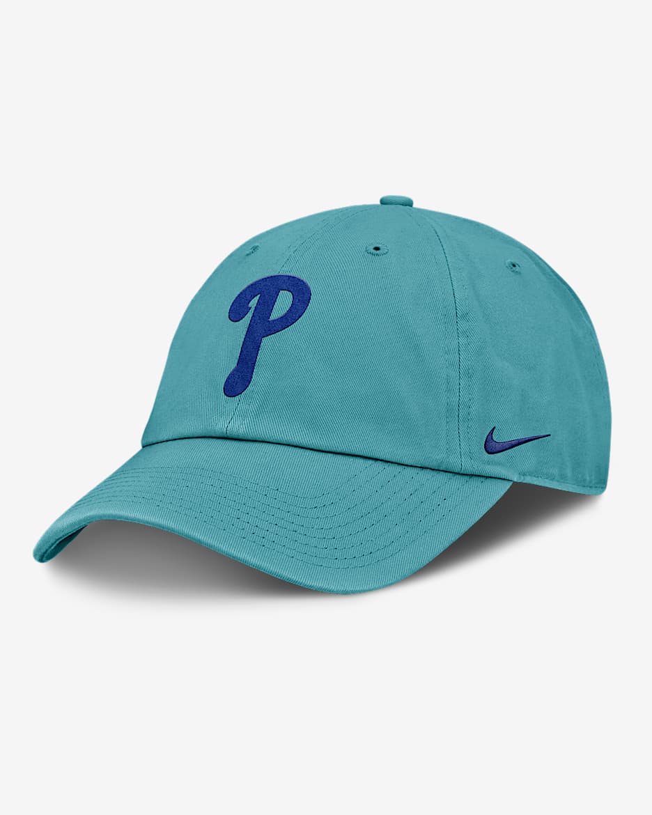 Gorra Nike de la MLB ajustable para hombre Philadelphia Phillies Club - Turquesa