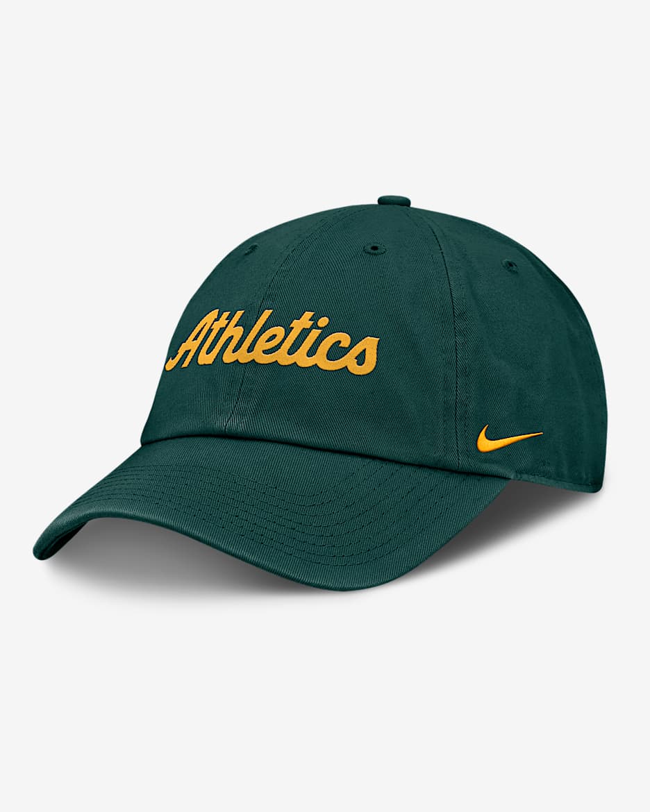 Athletics Club Men’s Nike MLB Adjustable Hat - Pro Green