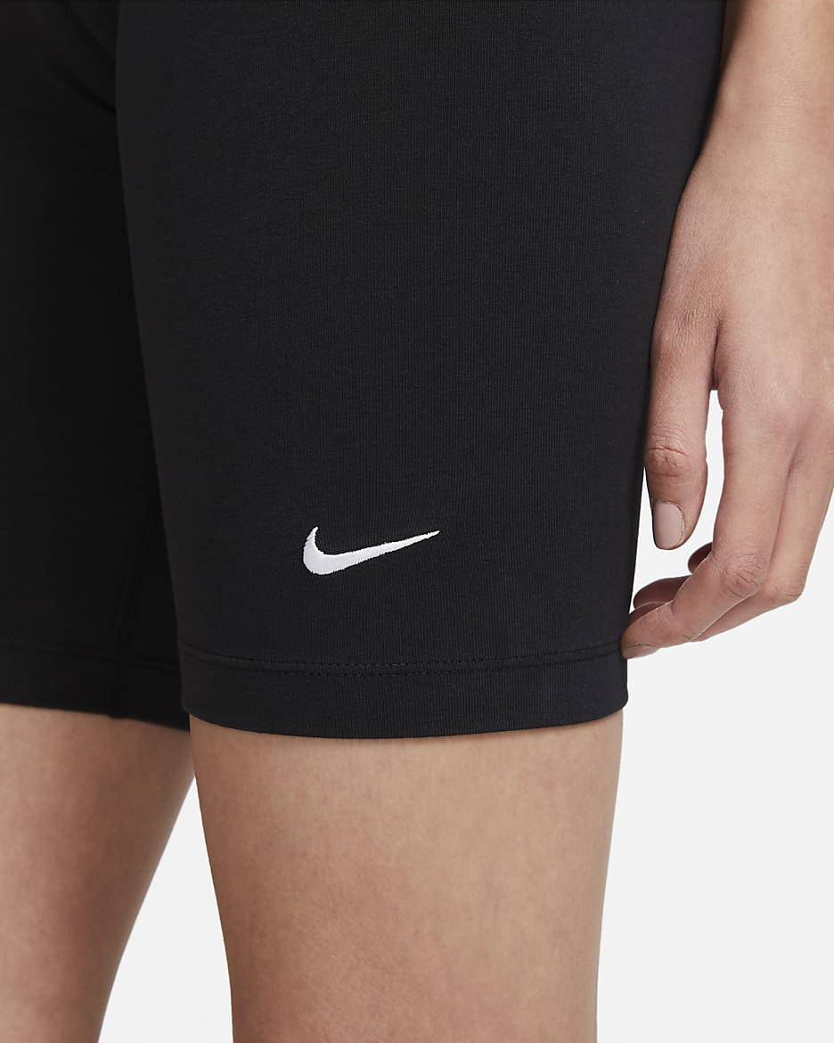 womens black nike bike shorts