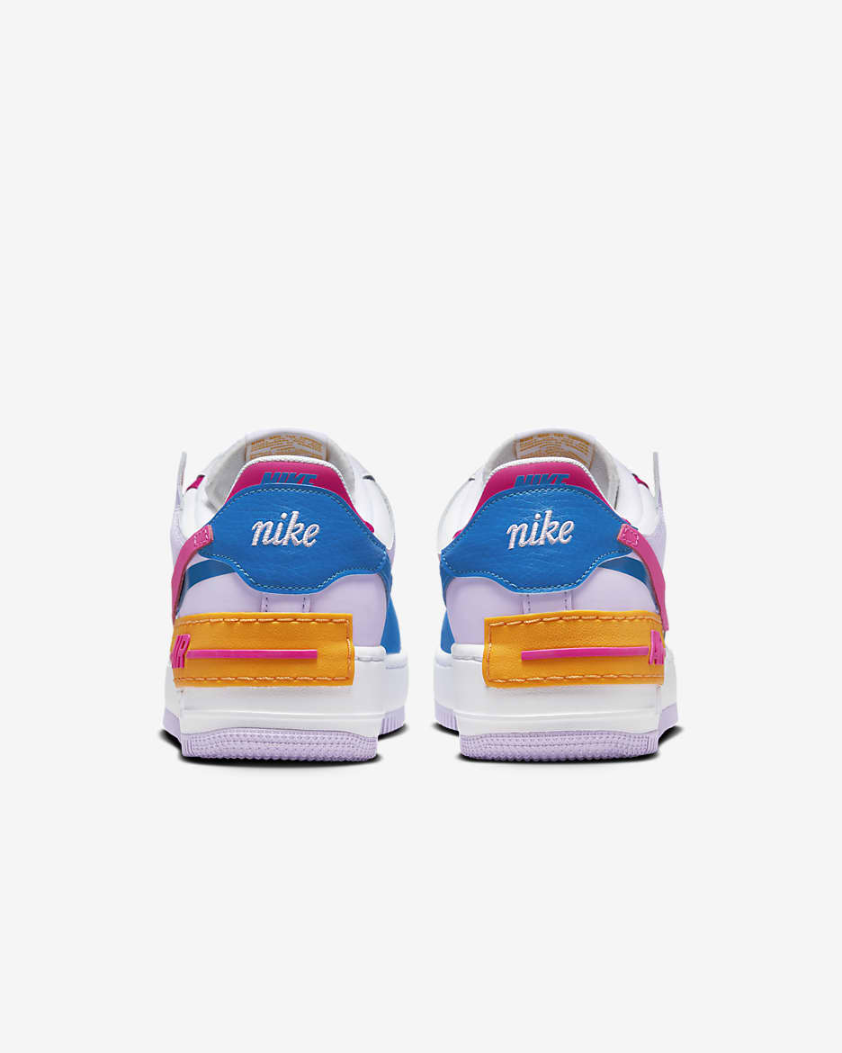 Nike Air Force 1 Shadow Women's Shoes - White/Photo Blue/Lilac Bloom/Alchemy Pink