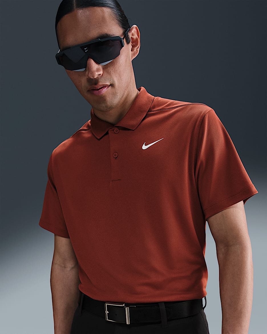 Nike Dri-FIT Victory Men's Golf Polo - Mars Stone/White
