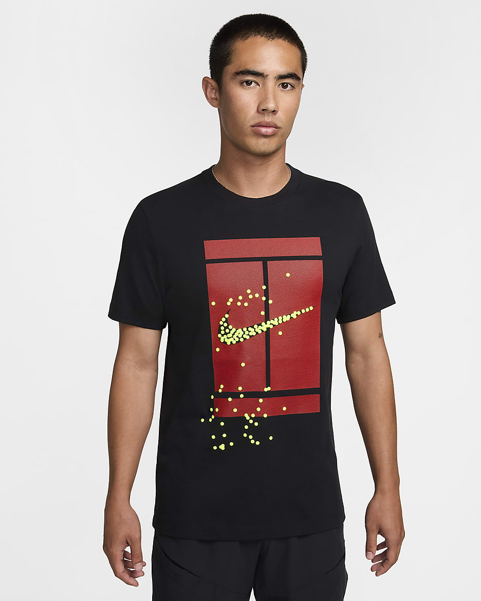 NikeCourt Men's Tennis T-Shirt - Black