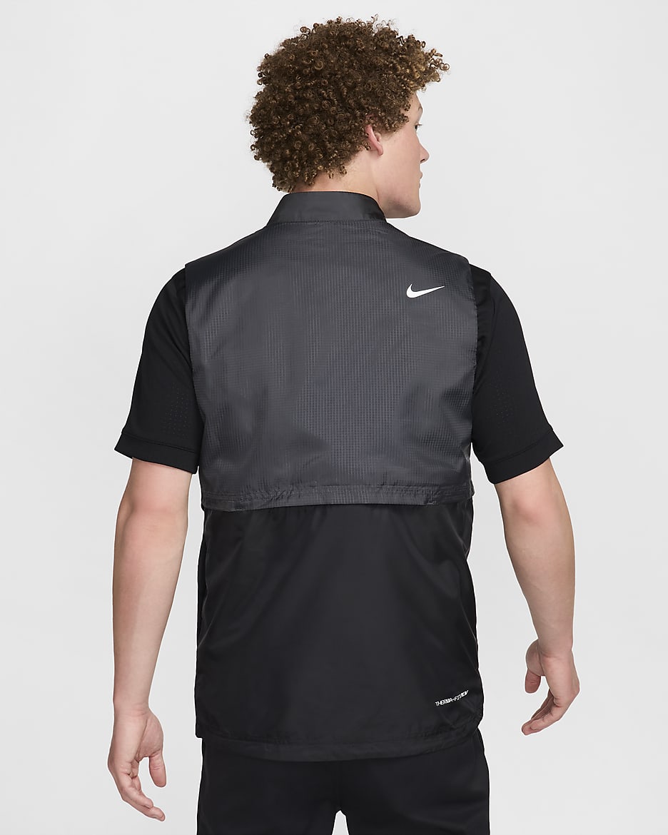 Chaleco de golf Therma-FIT ADV Repel para hombre Nike - Negro/Antracita/Blanco