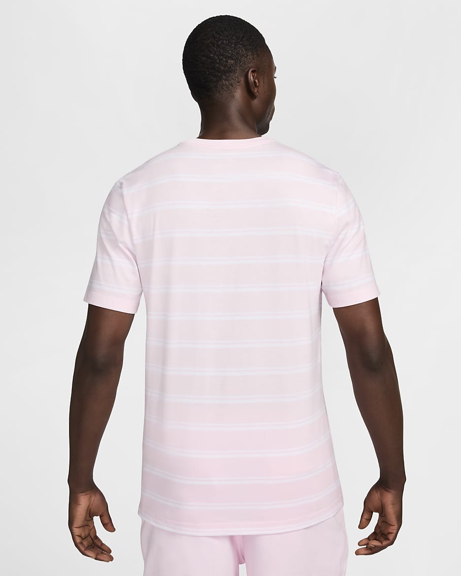 Nike Sportswear Herren-T-Shirt mit Streifen - Pink Foam