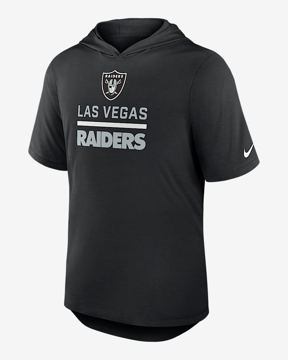 Las Vegas Raiders Men's Nike Dri-FIT NFL Hooded T-Shirt - Black