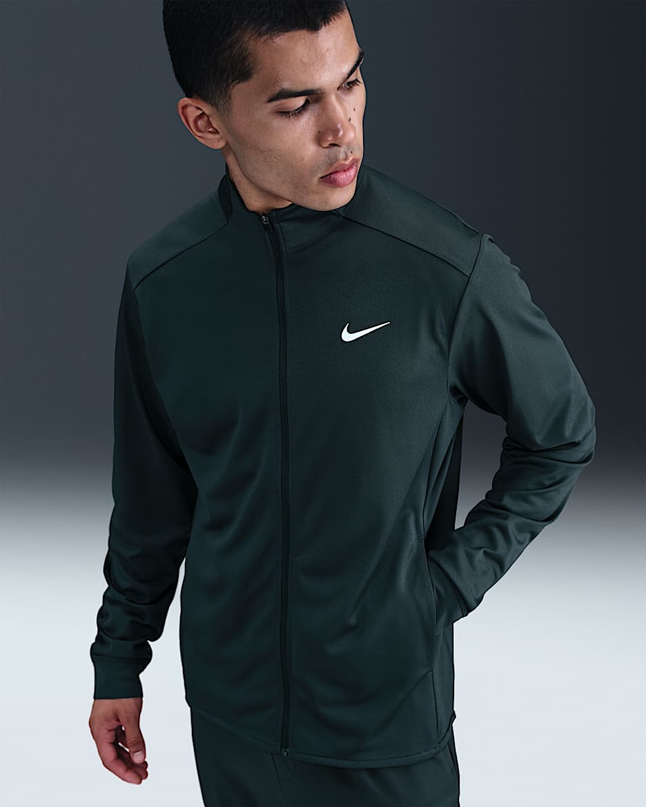 Nike Totality Dri-FIT kötött, sokoldalú férfikabát - Seaweed/Fehér
