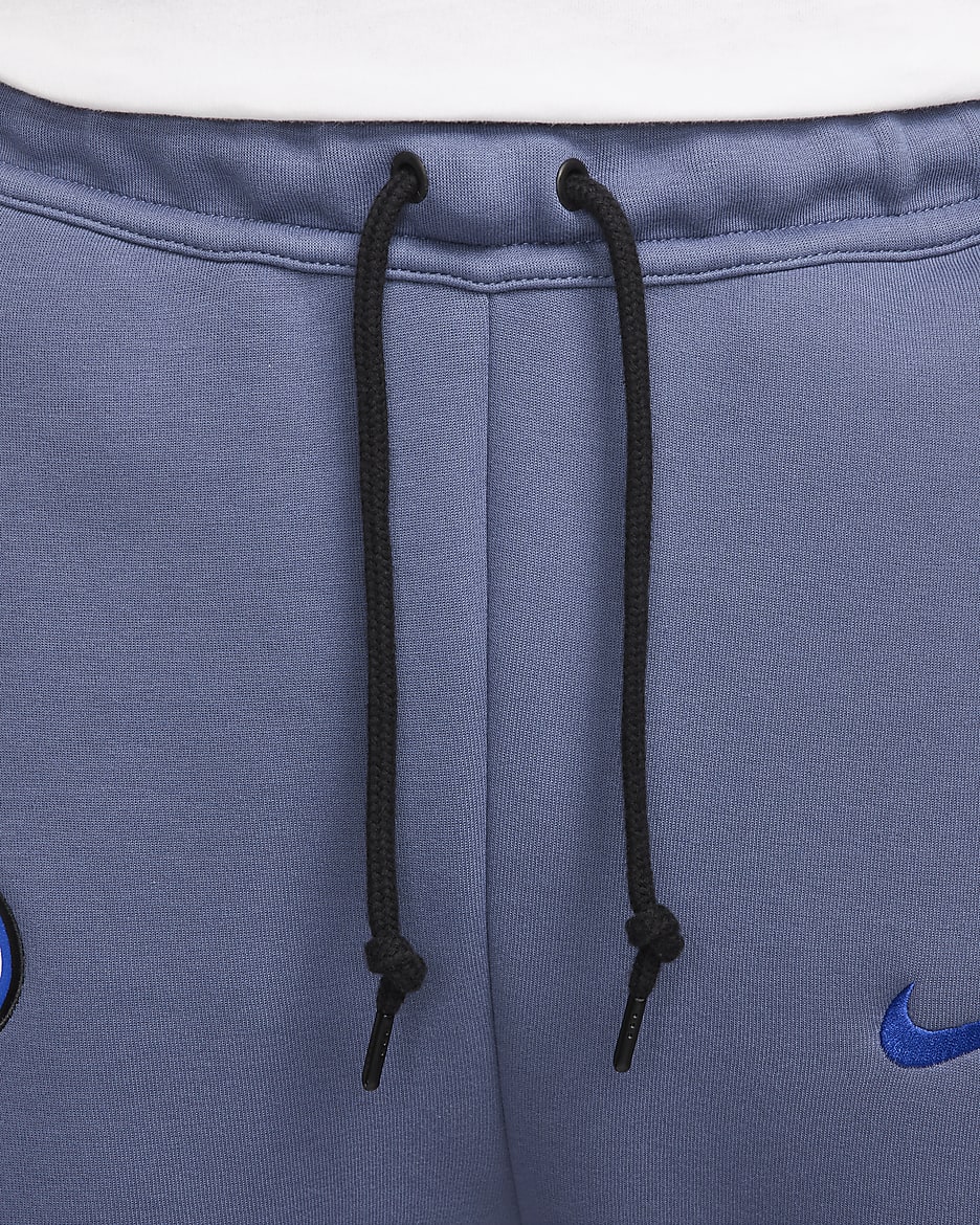 Inter Milan Tech Fleece Nike Soccer férfi szabadidőnadrág - Diffused Blue/Fekete/Lyon Blue