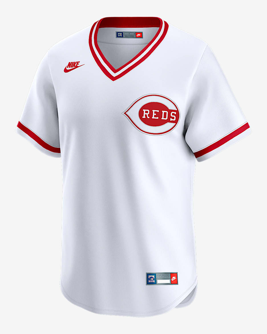 Cincinnati Reds Cooperstown Men's Nike Dri-FIT ADV MLB Limited Jersey - White