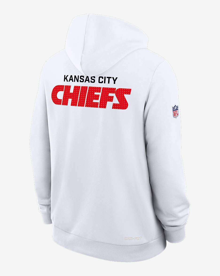 Kansas City Chiefs Initial Home Sideline Men's Nike Dri-FIT NFL Pullover Hoodie