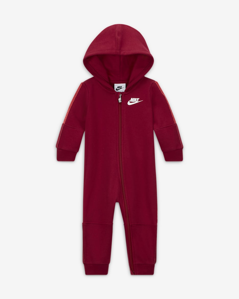 Nike Sportswear Taping Hooded Coverall Baby Coverall - Red