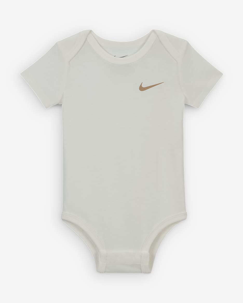 Nike Baby (0-9M) 3-Piece Bodysuit Set - Hemp